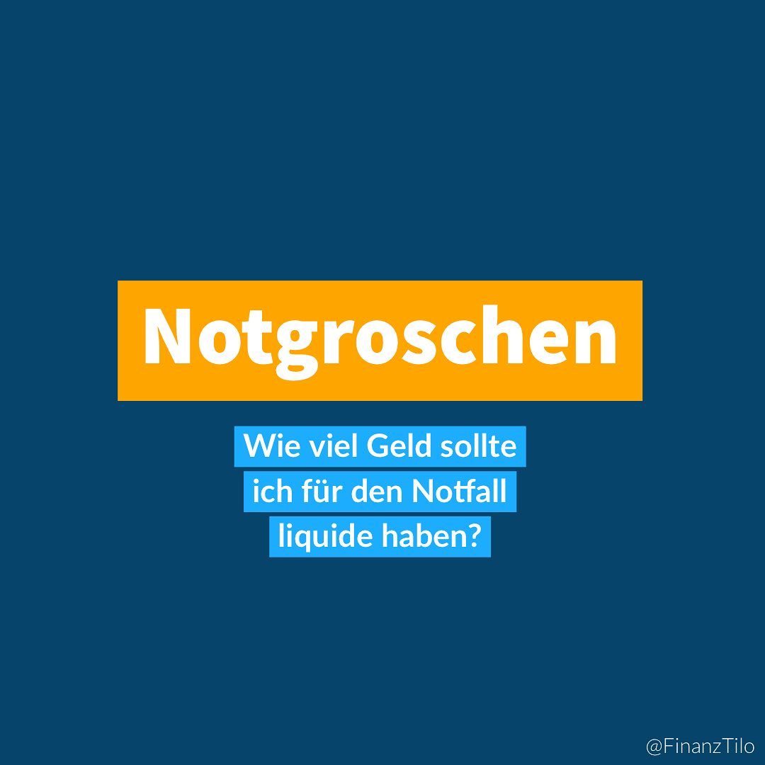 #NOTGROSCHEN – Bevor du dir Gedanken um Investmentstrategien machst bau dir als erstes einen Notgroschen…