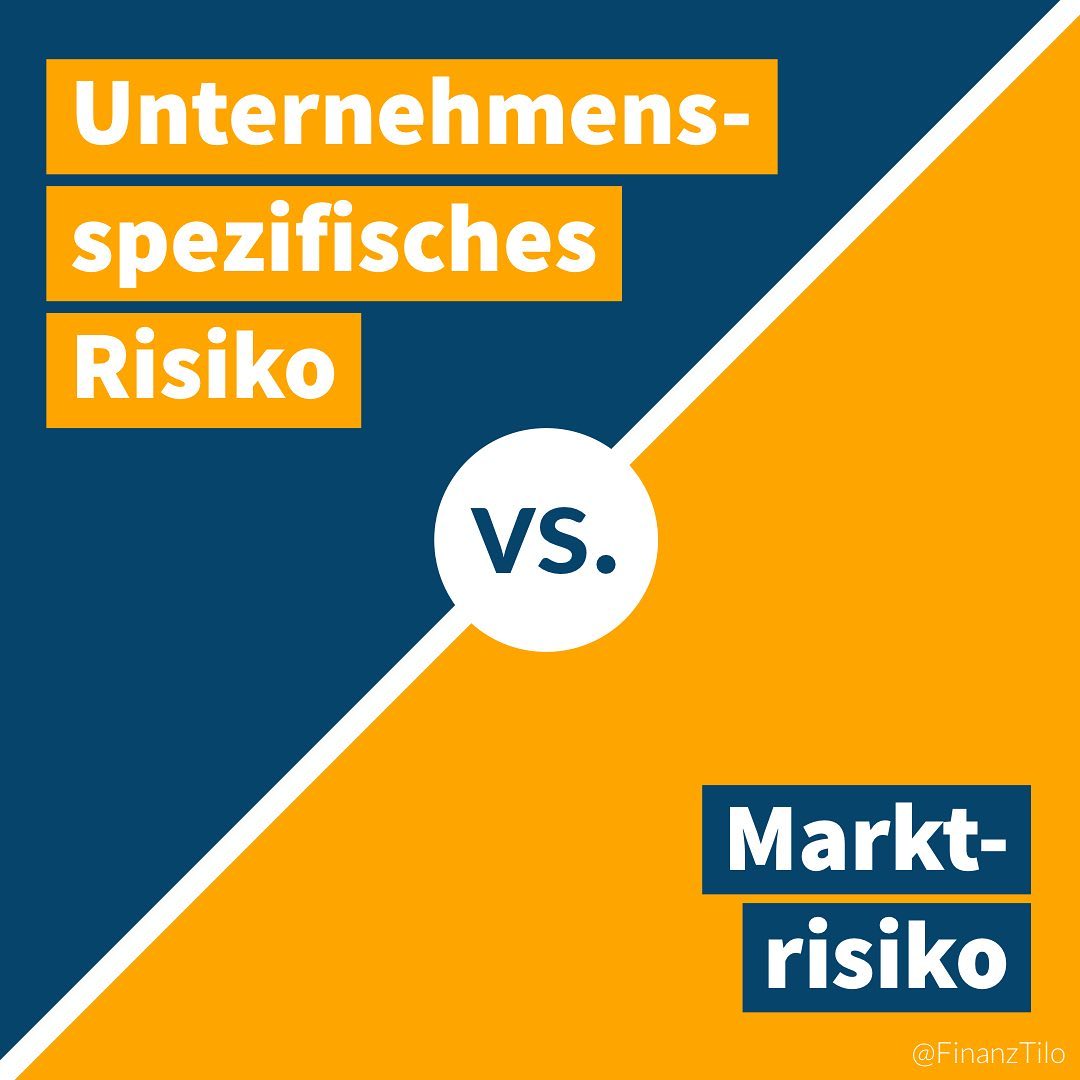 Unternehmensspezifisches Risiko vs. Marktrisiko. Es gibt zwei Ursachen für Wertschwankungen von Aktien: 1️⃣ Unternehmensspezifische Einzelwertrisiken…
